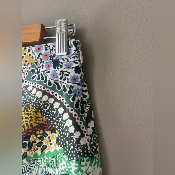 Anthropologie Moulinette Soeurs Multicolor Patterned Midi Skirt
